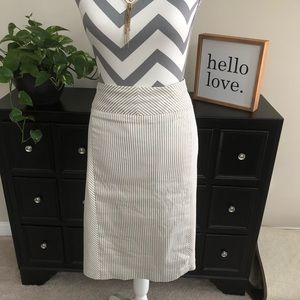 Striped Midi Skirt